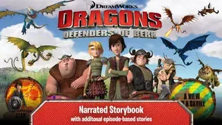 Tangkapan skrin DreamWorks' Dragons: Defenders of Berk Storybook Deluxe - iStoryTime Read Aloud Children's Picture Book