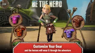 Tangkapan skrin DreamWorks' Dragons: Defenders of Berk Storybook Deluxe - iStoryTime Read Aloud Children's Picture Book