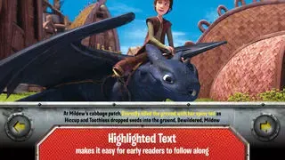 Tangkapan skrin DreamWorks' Dragons: Defenders of Berk Storybook Deluxe - iStoryTime Read Aloud Children's Picture Book