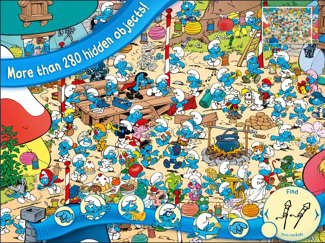 Capturas de tela do The Smurfs Hide & Seek with Brainy iPad 