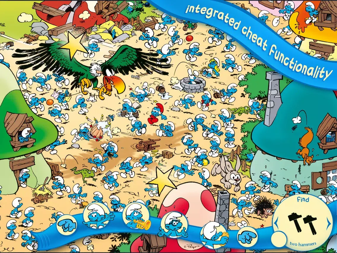 Capturas de tela do The Smurfs Hide & Seek with Brainy iPad 