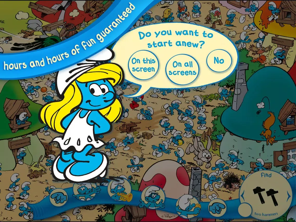 Capturas de tela do The Smurfs Hide & Seek with Brainy iPad 