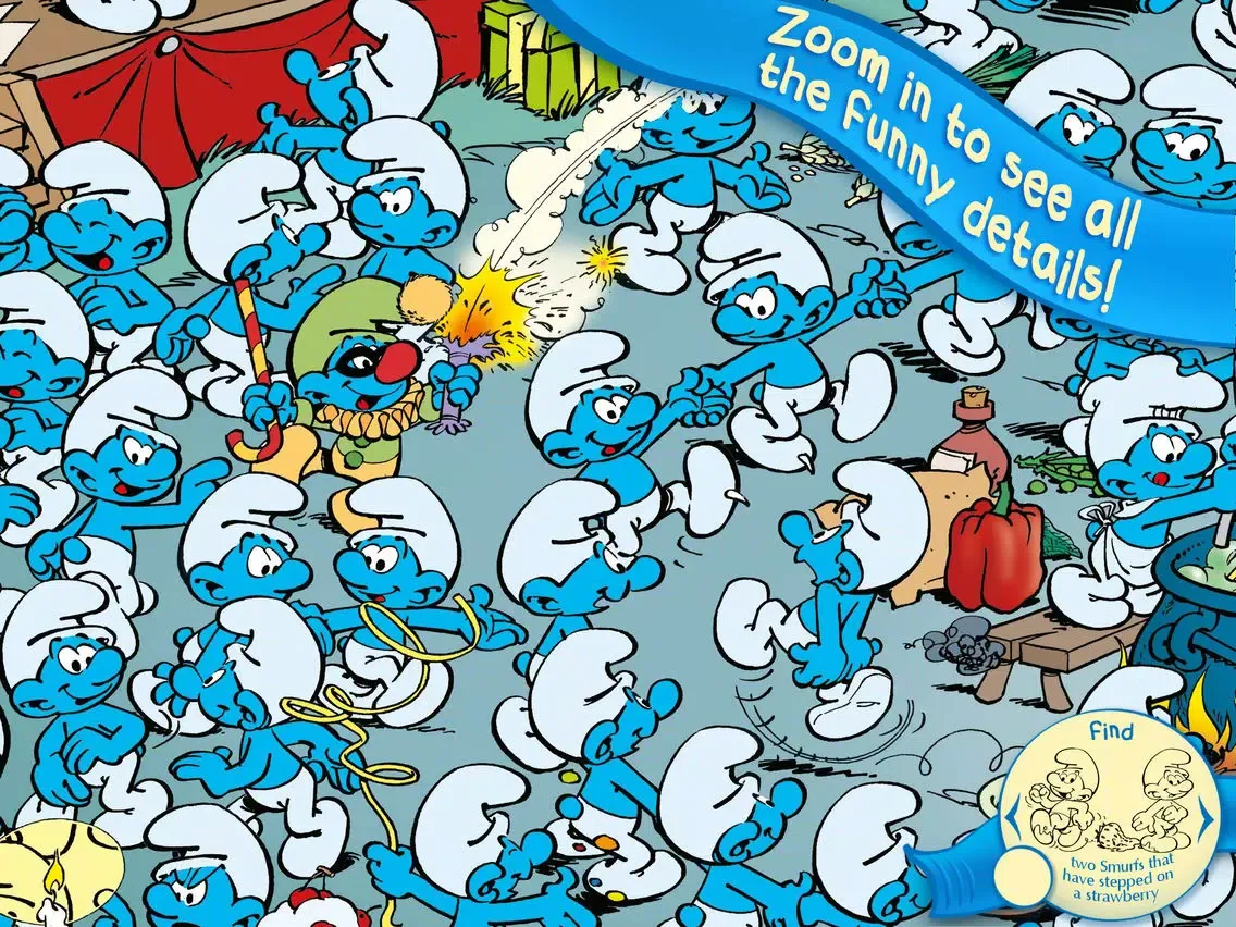 Capturas de tela do The Smurfs Hide & Seek with Brainy iPad 