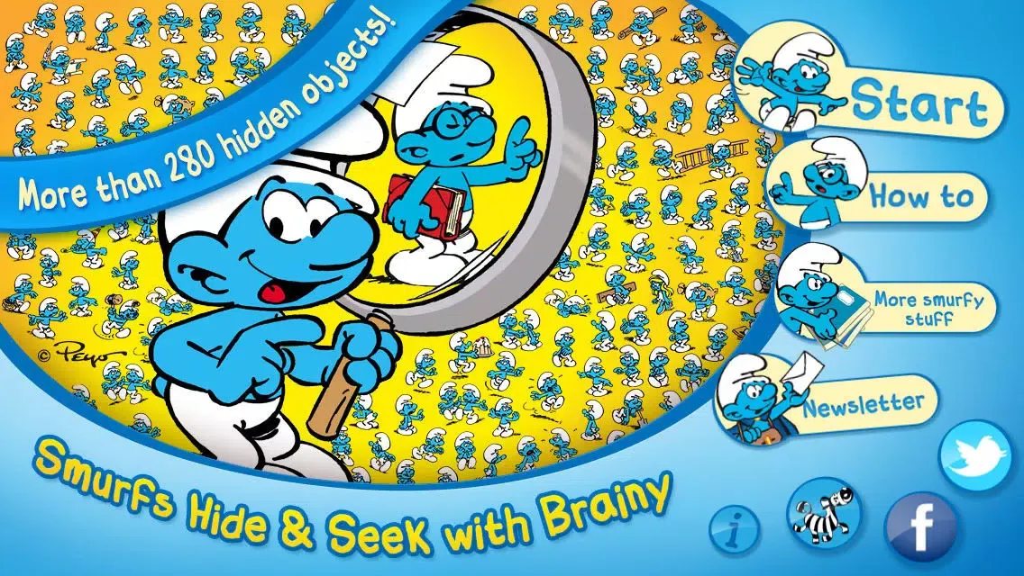 Capturas de tela do The Smurfs Hide & Seek with Brainy