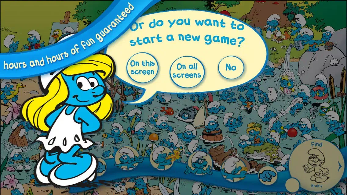 Capturas de tela do The Smurfs Hide & Seek with Brainy