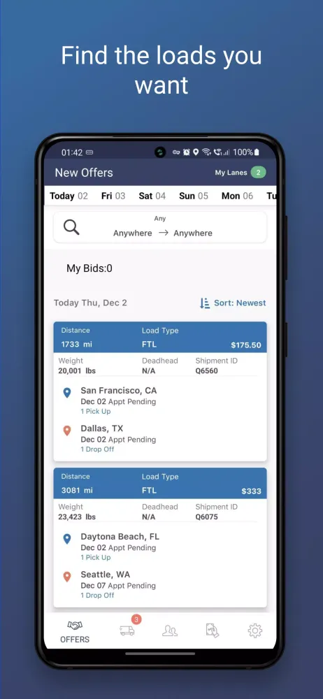 Capturas de pantalla de Transport SaaS