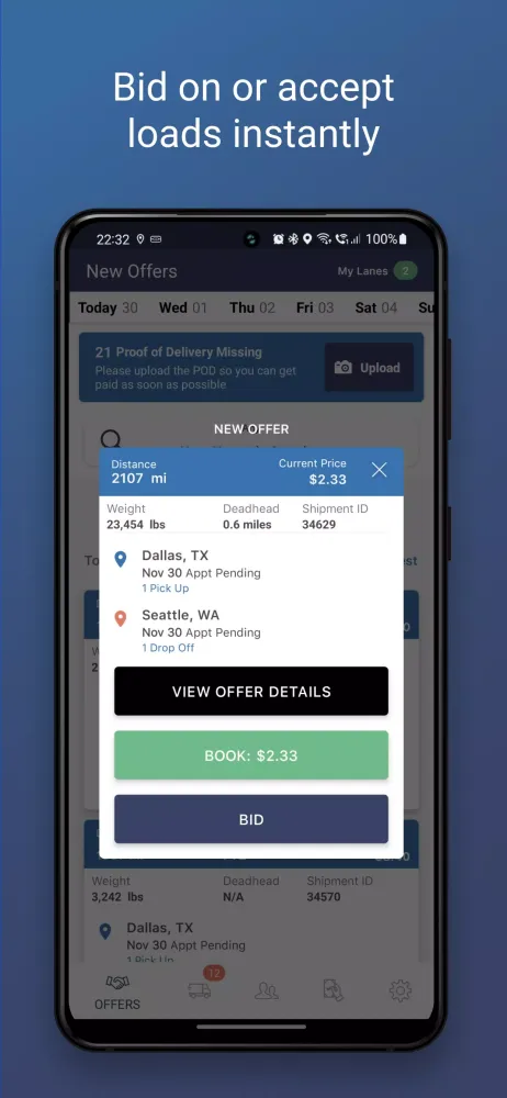 Capturas de pantalla de Transport SaaS