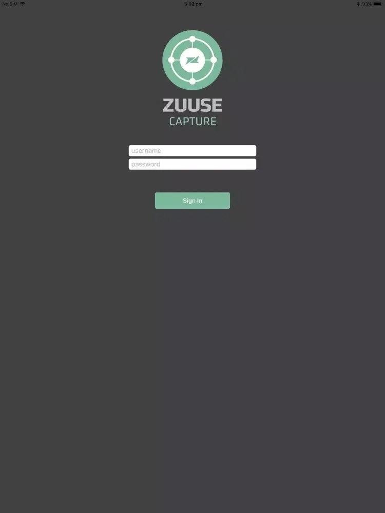 ภาพหน้าจอของ Zuuse Capture iPad 