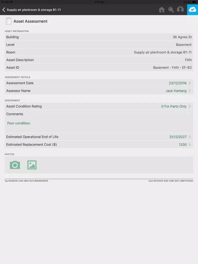 ภาพหน้าจอของ Zuuse Capture iPad 