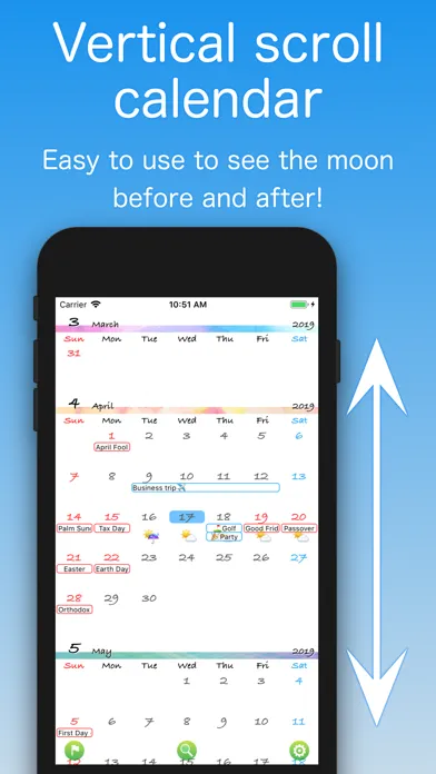 Ảnh chụp màn hình của EzCal ~Quick Calendar~