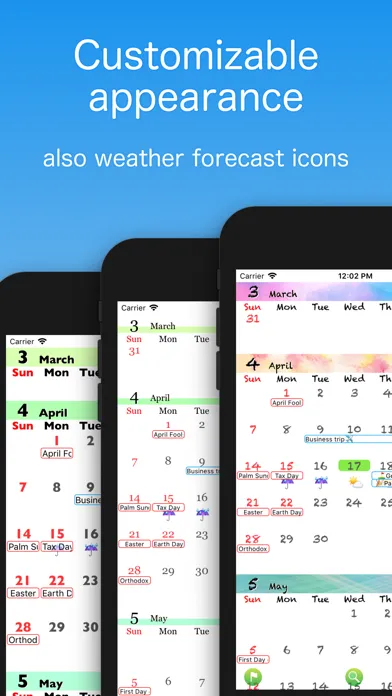 Ảnh chụp màn hình của EzCal ~Quick Calendar~