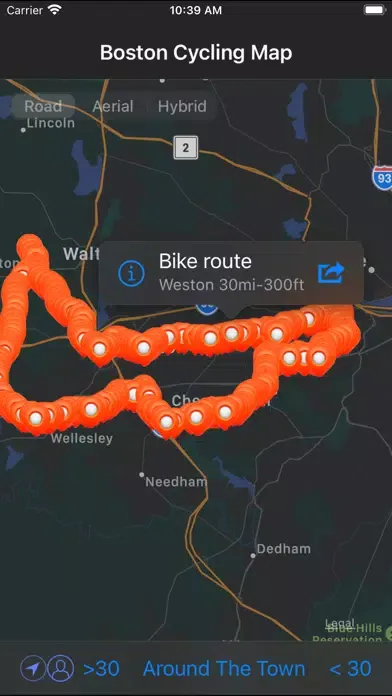 Capturas de pantalla de Boston Cycling Map