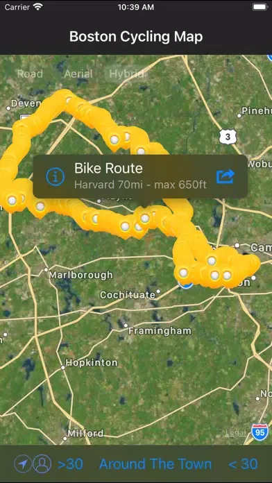 Capturas de pantalla de Boston Cycling Map