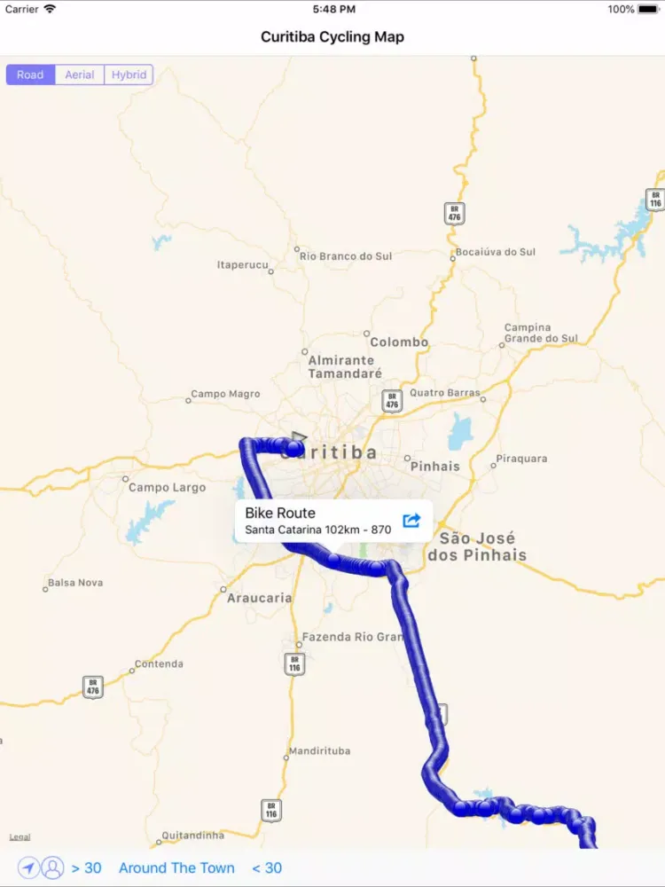 Скриншоты Curitiba Cycling Map iPad 