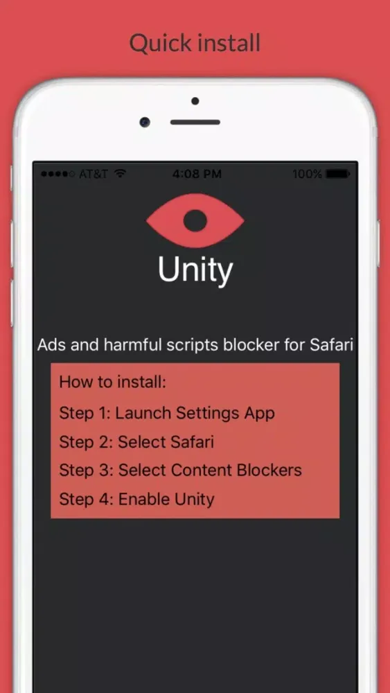 Ảnh chụp màn hình của Unity Ad Blocker