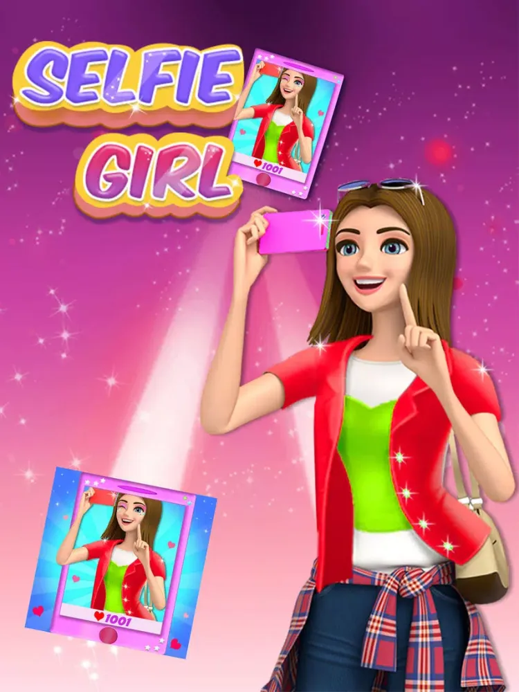 Superstar Selfie Queen Girl 2D iPad 应用截图