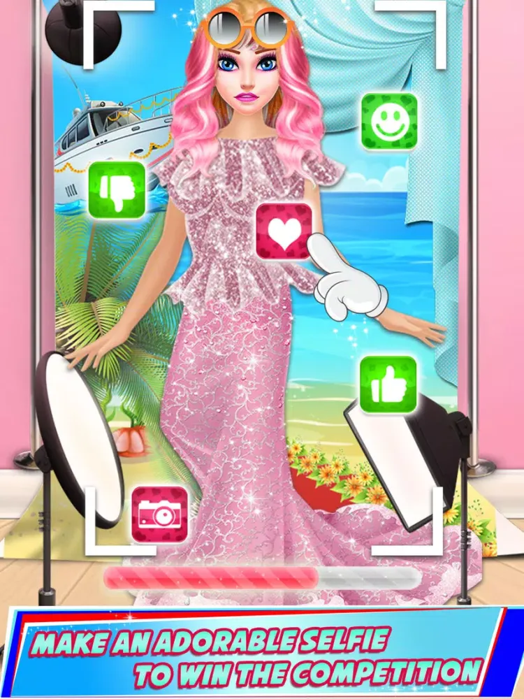 Superstar Selfie Queen Girl 2D iPad 应用截图