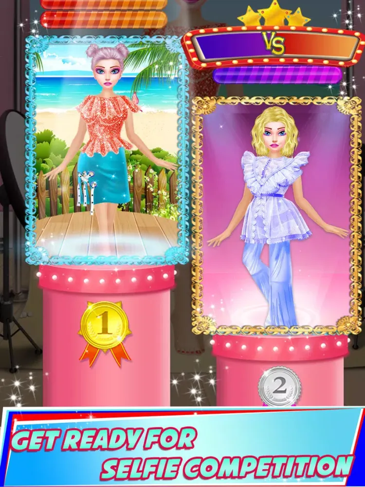 Superstar Selfie Queen Girl 2D iPad 应用截图