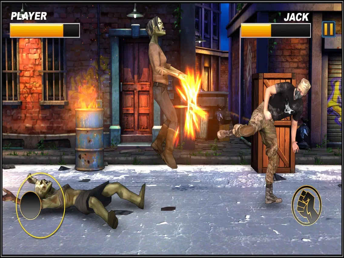 ภาพหน้าจอของ Zombie Land And Dinosaur Heros iPad 