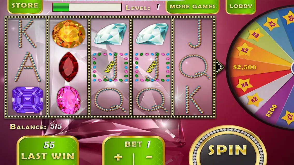 صور Amber Gem Slots Casino - Find the Famous Heart Diamond and Win Big Prizes