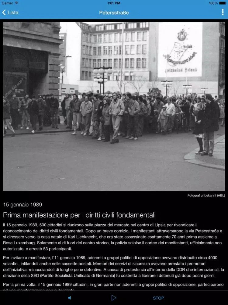 Leipzig '89 Camminata iPad 應用截圖