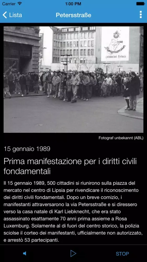 Leipzig '89 Camminata應用截圖