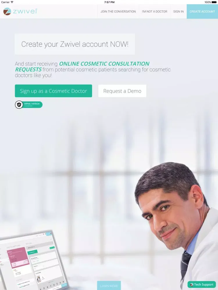 Zwivel Online Cosmetic Consultations iPad  स्क्रीनशॉट