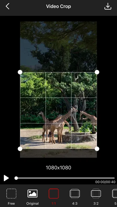Tangkapan layar Video Crop - Resize Video