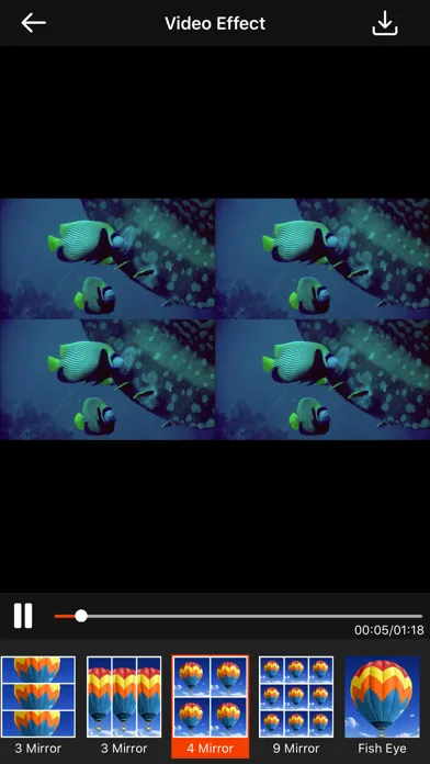 Video Effect - Apply Filters سکرین شاٹس