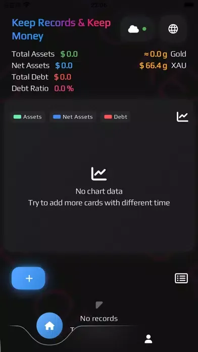 Tangkapan skrin Record X - Track assets easily