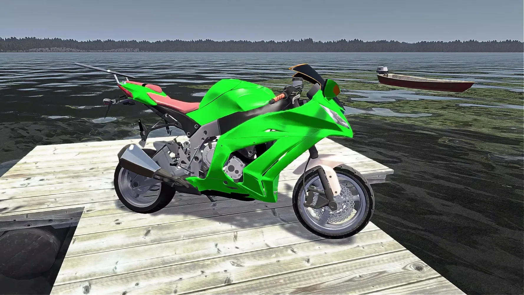 Tangkapan layar Kawasaki Ninja Zx10R Games 3D