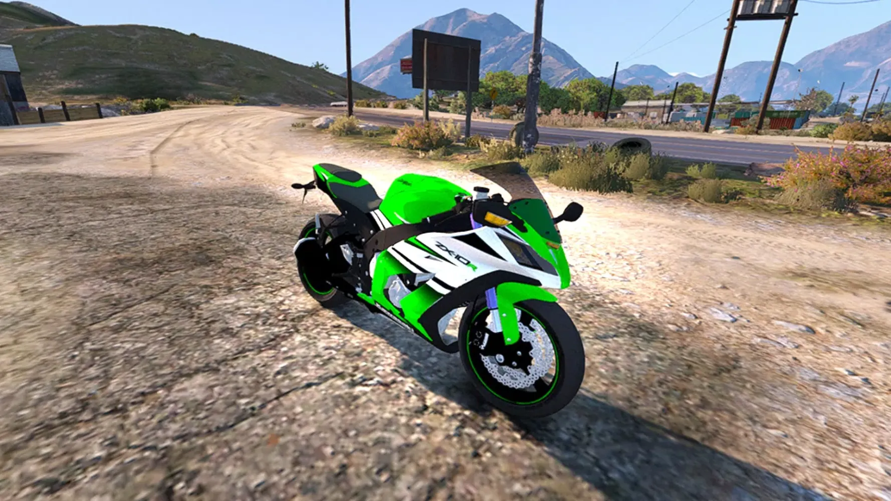 Tangkapan layar Kawasaki Ninja Zx10R Games 3D