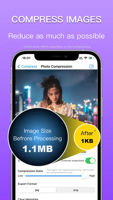 PhotoCompress - Resize Images سکرین شاٹس