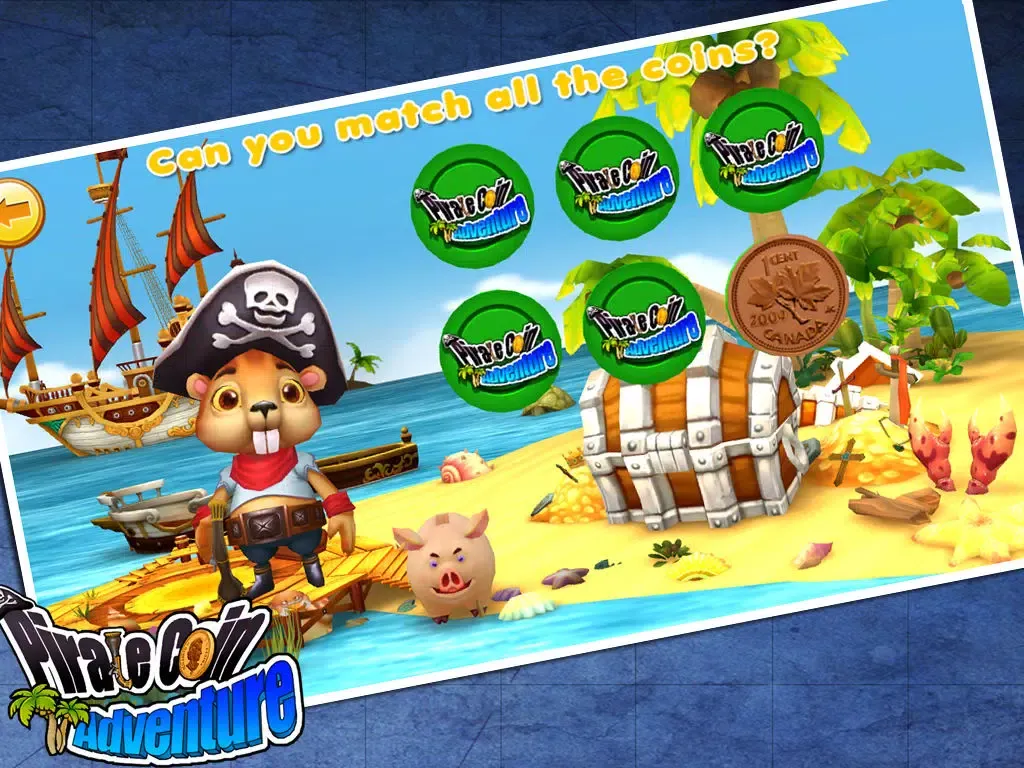 Pirate coin adventure preschool match(cad)free iPad  스크린샷