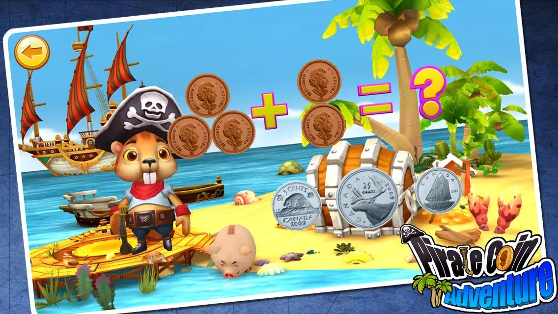 Pirate coin adventure preschool match(cad)free 스크린샷