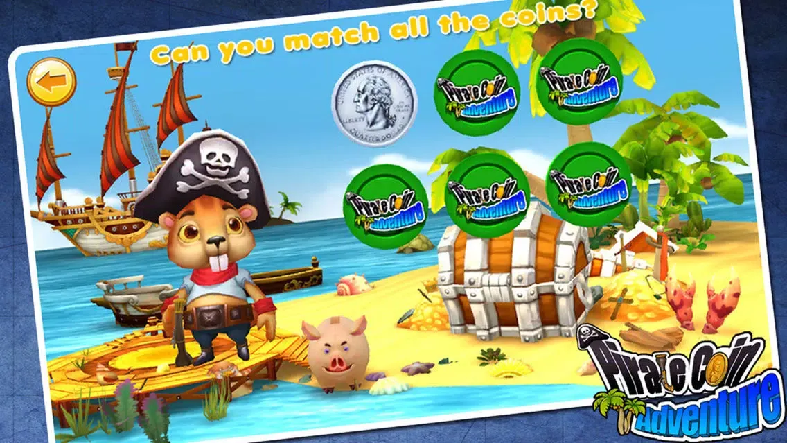 Capturas de tela do Preschool match(coin) Pirate coin adventure