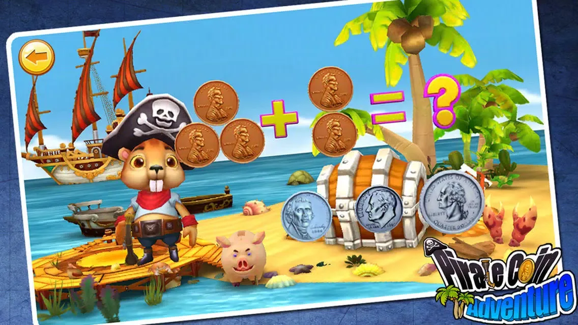 Capturas de tela do Preschool match(coin) Pirate coin adventure