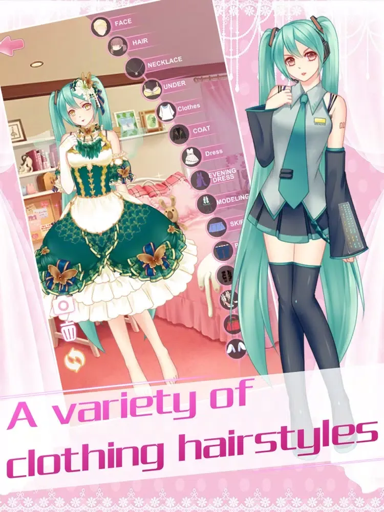 Tangkapan layar Pretty Girl Dress Up live 2d iPad 