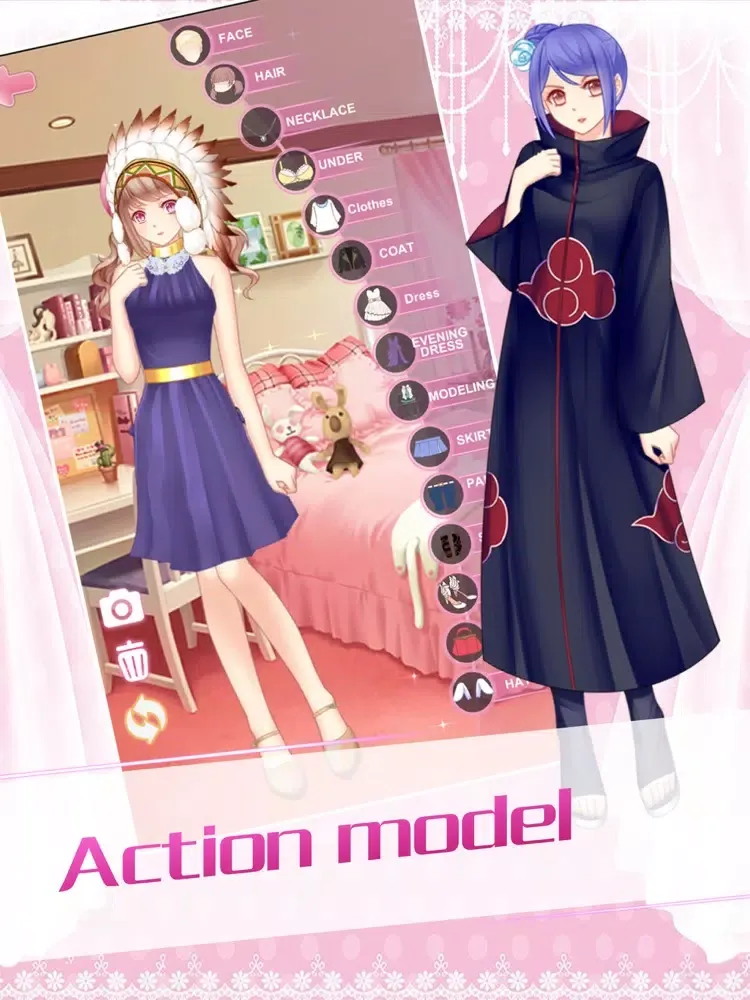 Tangkapan layar Pretty Girl Dress Up live 2d iPad 