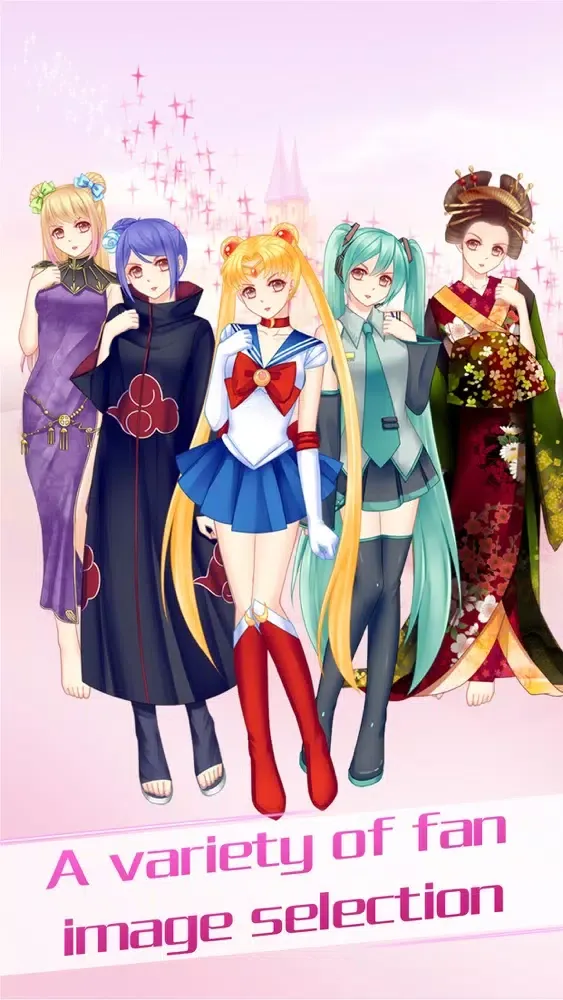 Tangkapan layar Pretty Girl Dress Up live 2d