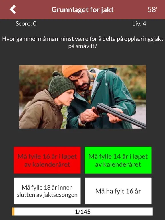 Jegerprøvetentamen (Norge) iPad  Screenshots