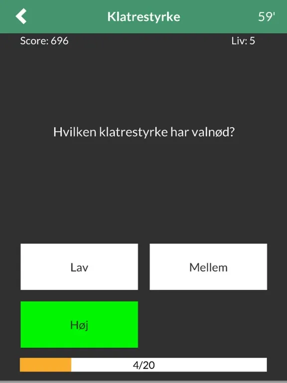 ภาพหน้าจอของ Klatre Quiz iPad 