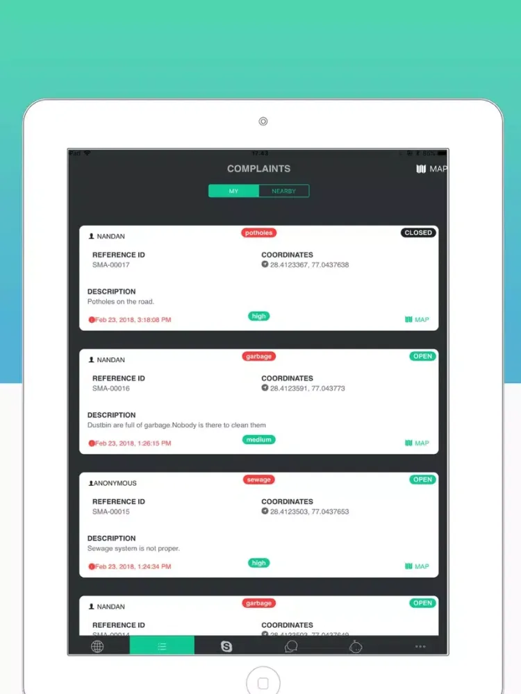 Smartizen iPad  سکرین شاٹس
