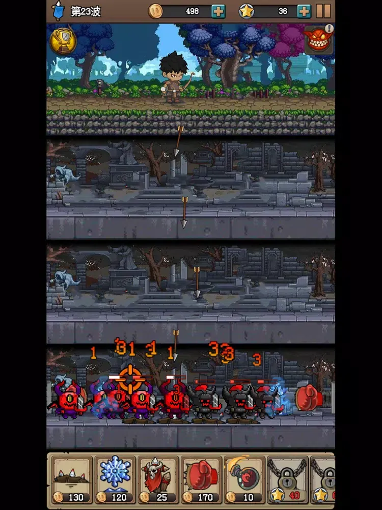 Capturas de pantalla de 地牢防御X iPad 