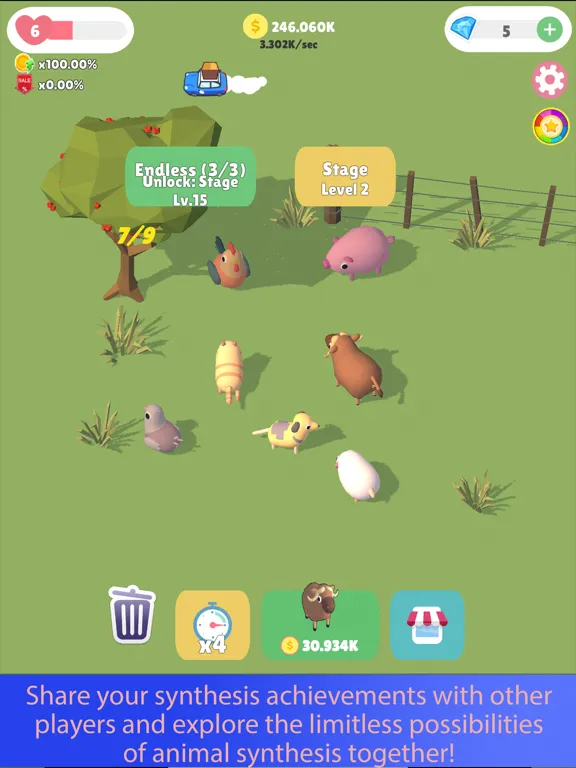 Merge Farm : Cute Animals iPad  स्क्रीनशॉट
