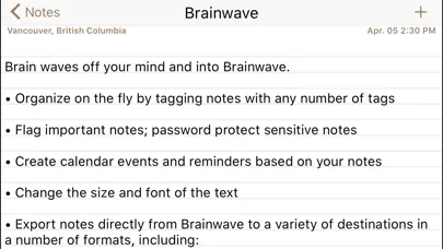 Tangkapan layar Brainwave