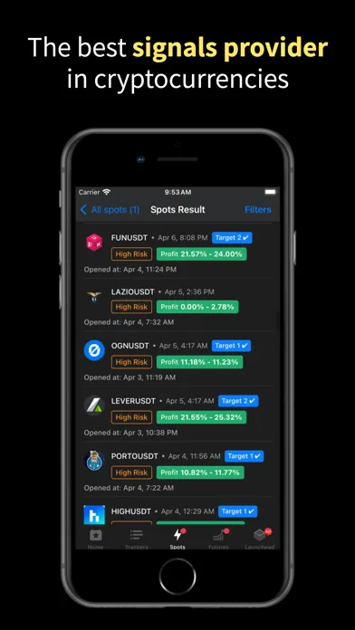 Tangkapan skrin Crypto Trading App By Zyncas