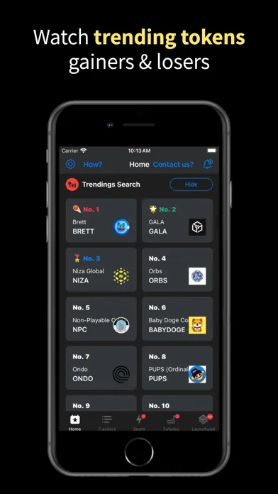 Tangkapan skrin Crypto Trading App By Zyncas