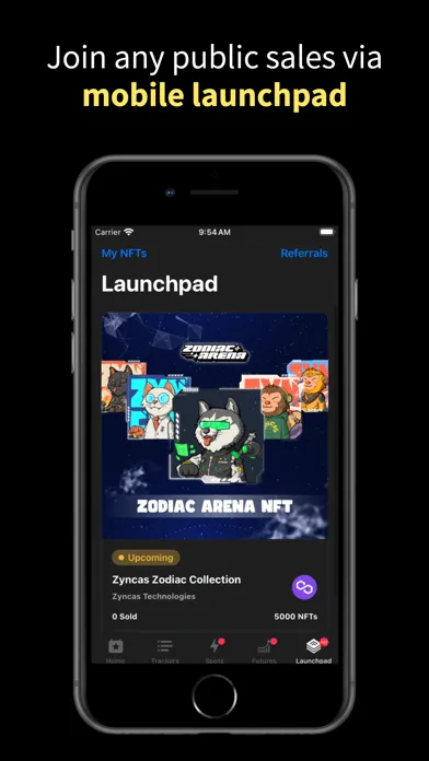 Tangkapan skrin Crypto Trading App By Zyncas