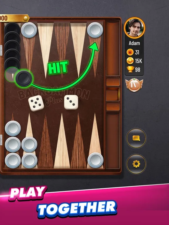 Tangkapan skrin Backgammon Plus - Board Games iPad 
